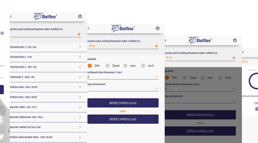 Neue Balflex App – einfach zum passenden Pressmaß